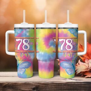 First Sydney Madri Gras Australia 78ers Still Out And Proud Custom Stanley Quencher 40oz Stainless Steel Tumbler With Handle - Threewoofs