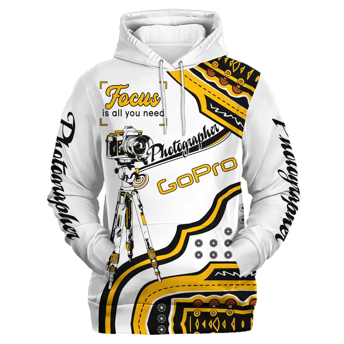 Focus Is All You Need GoPro Photography Videography All Over Prints BL261024A1GP - Hoodie - Image 2