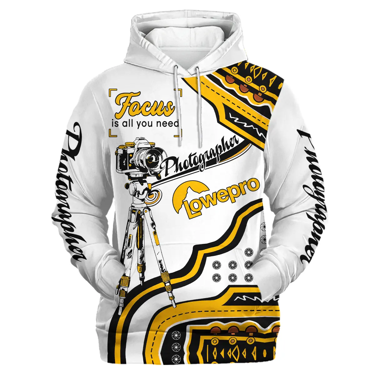 Focus Is All You Need Lowepro Photography Videography All Over Prints BL261024A1LP - Hoodie - Image 2