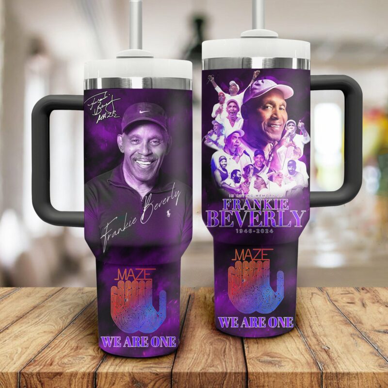Frankie Beverly Music Custom Stanley Quencher 40oz Stainless Steel Tumbler With Handle - Threewoofs - Image 2