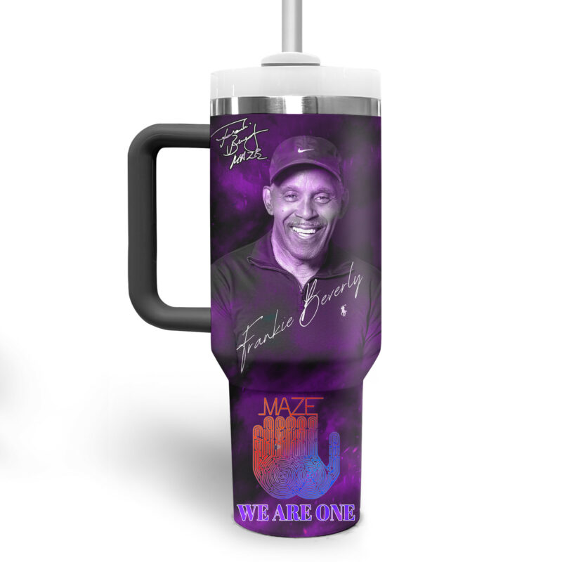 Frankie Beverly Music Custom Stanley Quencher 40oz Stainless Steel Tumbler With Handle - Threewoofs - Image 3