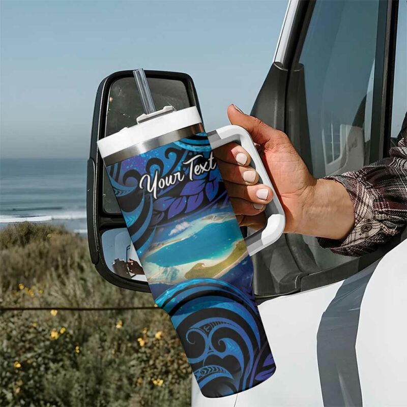 French Polynesia Tetiaroa Atoll Polynesian Curves Custom Stanley Quencher 40oz Stainless Steel Tumbler With Handle - Threewoofs - Image 7