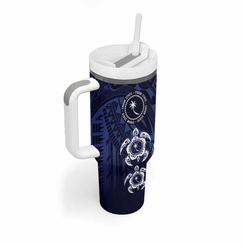 FSM Chuuk States Custom Stanley Quencher 40oz Stainless Steel Tumbler With Handle - Threewoofs - Image 2