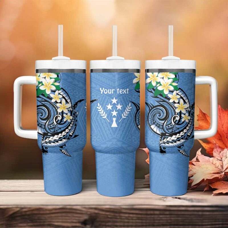FSM Kosrae Polynesian Shark Tattoo Custom Stanley Quencher 40oz Stainless Steel Tumbler With Handle - Threewoofs - Image 4