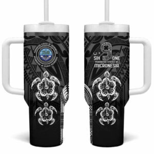 FSM Micronesia Six 9 One Custom Stanley Quencher 40oz Stainless Steel Tumbler With Handle - Threewoofs