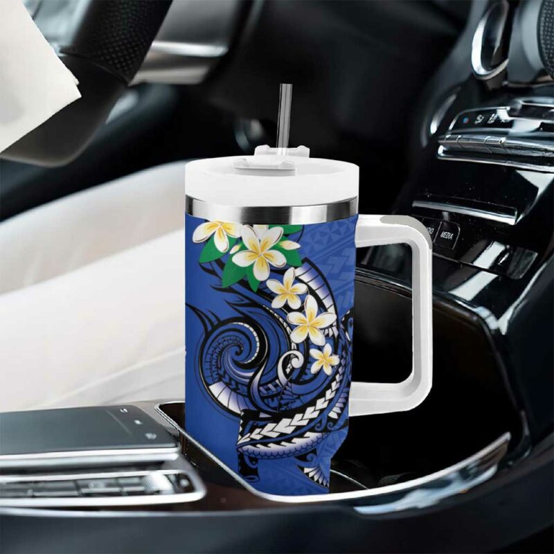 FSM Pohnpei Polynesian Shark Tattoo Custom Stanley Quencher 40oz Stainless Steel Tumbler With Handle - Threewoofs - Image 8