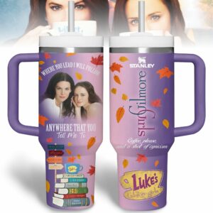 Gilmore Girls TV Series Custom Stanley Quencher 40oz Stainless Steel Tumbler With Handle - Threewoofs