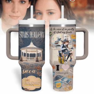 Gilmore Girls TV Series Custom Stanley Quencher 40oz Stainless Steel Tumbler With Handle - Threewoofs
