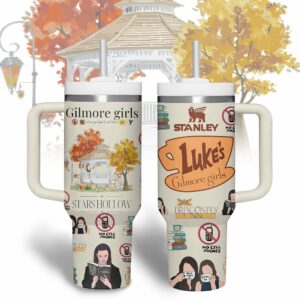 Gilmore Girls TV Series Custom Stanley Quencher 40oz Stainless Steel Tumbler With Handle - Threewoofs