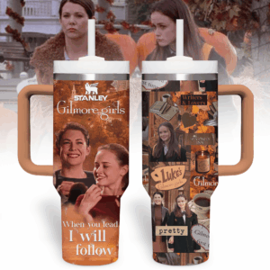 Gilmore Girls TV Series Custom Stanley Quencher 40oz Stainless Steel Tumbler With Handle - Threewoofs