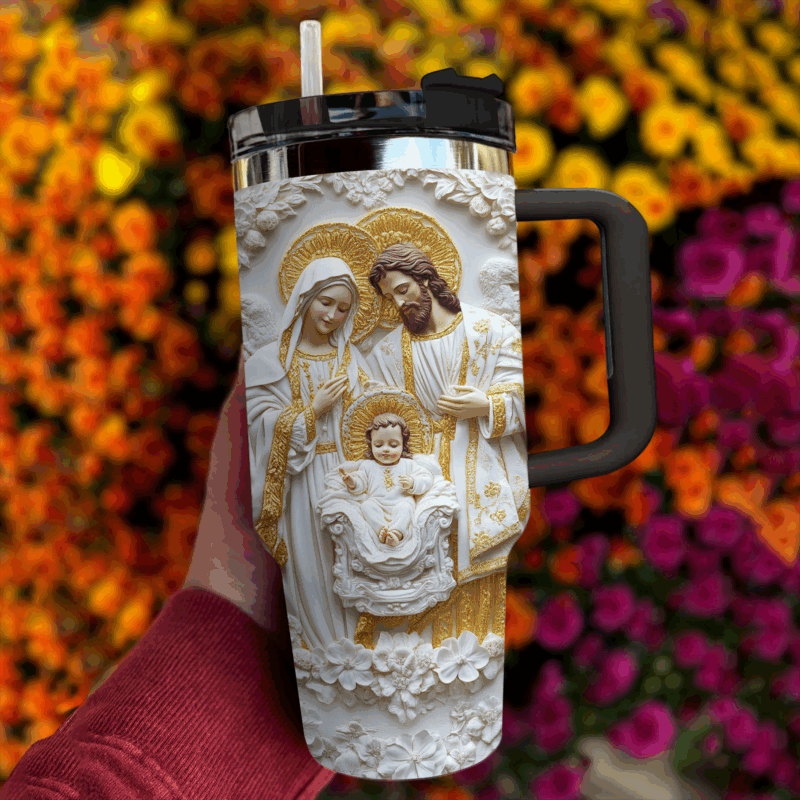 God of Custom Stanley Quencher 40oz Stainless Steel Tumbler With Handle - Threewoofs - Image 2
