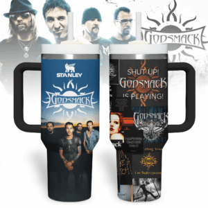 Godsmack Music Custom Stanley Quencher 40oz Stainless Steel Tumbler With Handle - Threewoofs