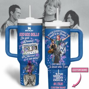 Goo Goo Dolls Music Custom Stanley Quencher 40oz Stainless Steel Tumbler With Handle - Threewoofs