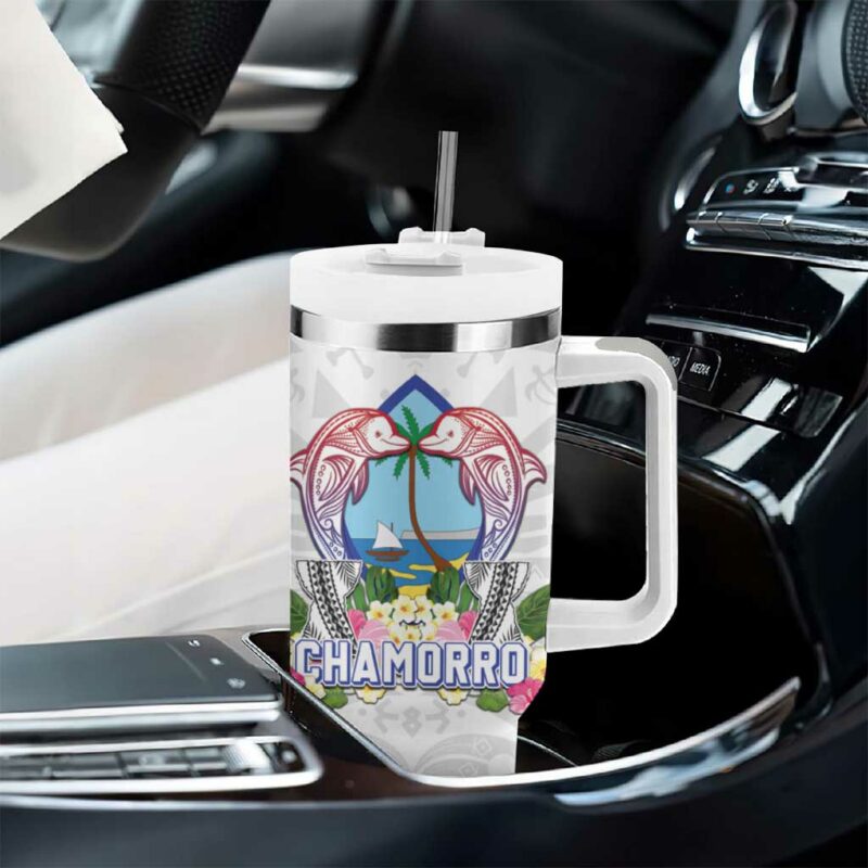 Guam Chamorro Liberation Day 80th Anniversary Custom Stanley Quencher 40oz Stainless Steel Tumbler With Handle - Threewoofs - Image 8