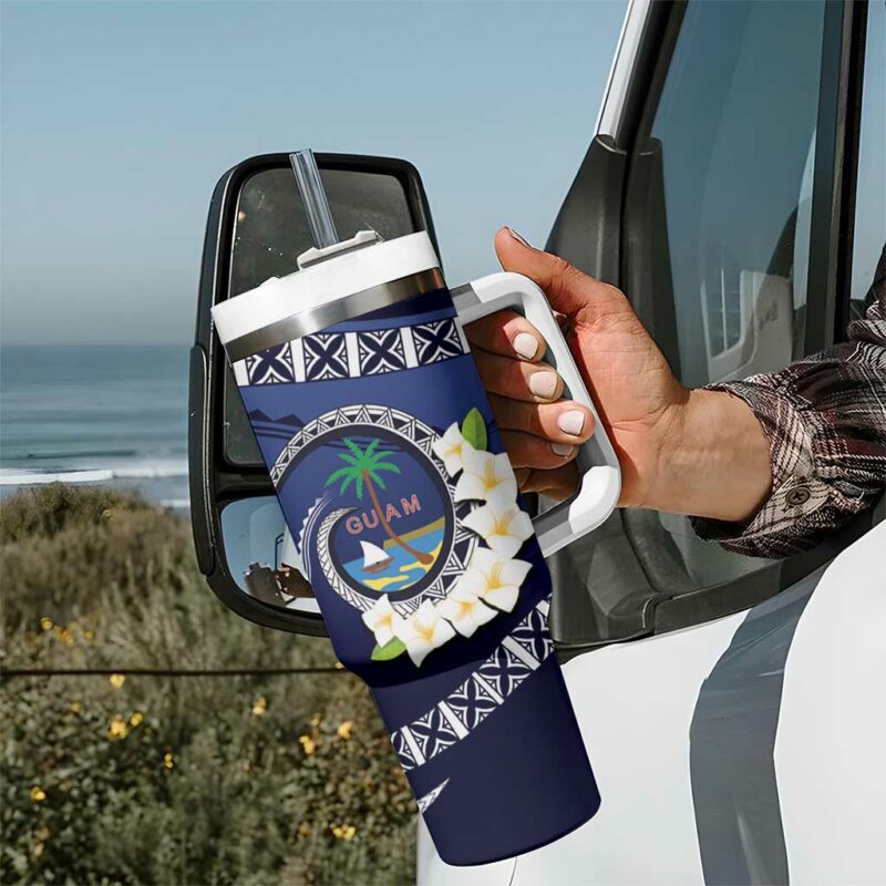 Hafai Adai Guam Guasalis Polynesian Tribal Custom Stanley Quencher 40oz Stainless Steel Tumbler With Handle - Threewoofs - Image 7