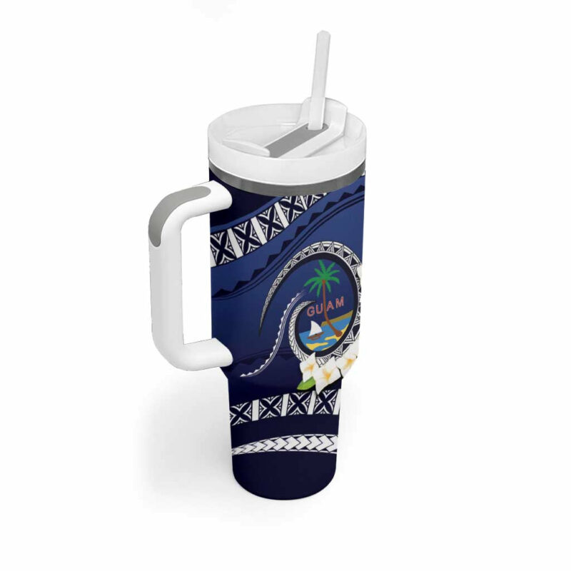 Hafai Adai Guam Guasalis Polynesian Tribal Custom Stanley Quencher 40oz Stainless Steel Tumbler With Handle - Threewoofs - Image 2