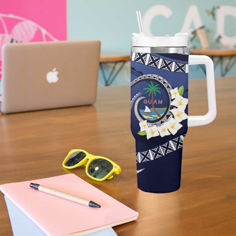Hafai Adai Guam Guasalis Polynesian Tribal Custom Stanley Quencher 40oz Stainless Steel Tumbler With Handle - Threewoofs - Image 5