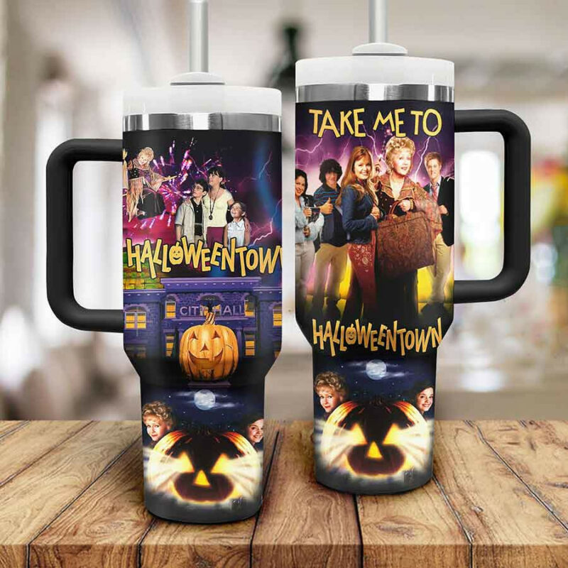 Halloweentown TV Series Custom Stanley Quencher 40oz Stainless Steel Tumbler With Handle - Threewoofs - Image 3