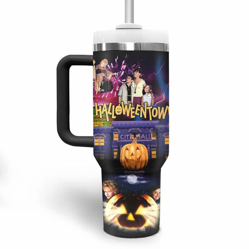 Halloweentown TV Series Custom Stanley Quencher 40oz Stainless Steel Tumbler With Handle - Threewoofs - Image 2