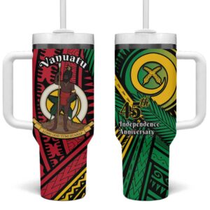 Halo Vanuatu Custom Stanley Quencher 40oz Stainless Steel Tumbler With Handle - Threewoofs