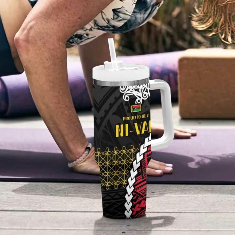 Halo Vanuatu Pride Custom Stanley Quencher 40oz Stainless Steel Tumbler With Handle - Threewoofs - Image 6