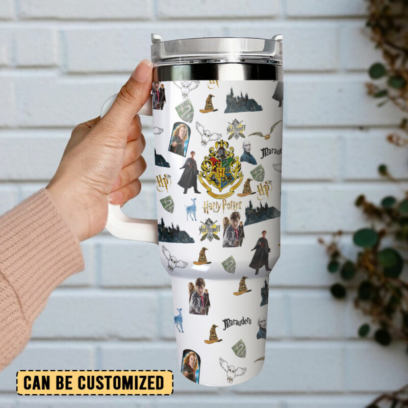 Harry Potter Movies Custom Stanley Quencher 40oz Stainless Steel Tumbler With Handle - Threewoofs - Image 3