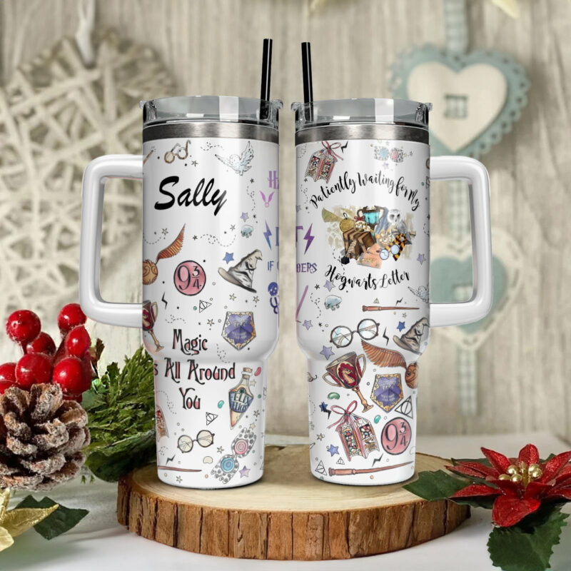 Harry Potter Movies Custom Stanley Quencher 40oz Stainless Steel Tumbler With Handle - Threewoofs - Image 2