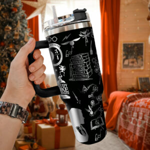 Harry Potter Movies Custom Stanley Quencher 40oz Stainless Steel Tumbler With Handle - Threewoofs