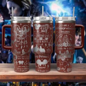 Harry Potter Movies Custom Stanley Quencher 40oz Stainless Steel Tumbler With Handle - Threewoofs