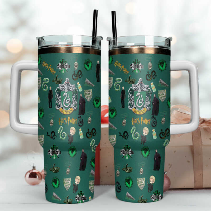 Harry Potter Movies Custom Stanley Quencher 40oz Stainless Steel Tumbler With Handle - Threewoofs - Image 4