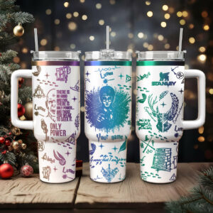 Harry Potter Movies Custom Stanley Quencher 40oz Stainless Steel Tumbler With Handle - Threewoofs