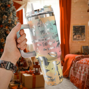 Harry Potter Movies Custom Stanley Quencher 40oz Stainless Steel Tumbler With Handle - Threewoofs
