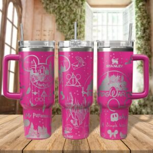 Harry Potter Movies Custom Stanley Quencher 40oz Stainless Steel Tumbler With Handle - Threewoofs