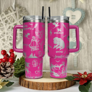 Harry Potter Movies Custom Stanley Quencher 40oz Stainless Steel Tumbler With Handle - Threewoofs
