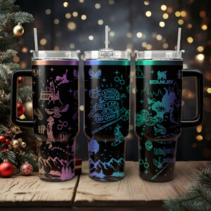 Harry Potter Movies Custom Stanley Quencher 40oz Stainless Steel Tumbler With Handle - Threewoofs