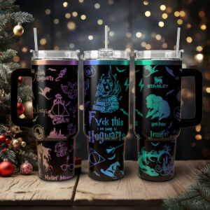 Harry Potter Movies Custom Stanley Quencher 40oz Stainless Steel Tumbler With Handle - Threewoofs