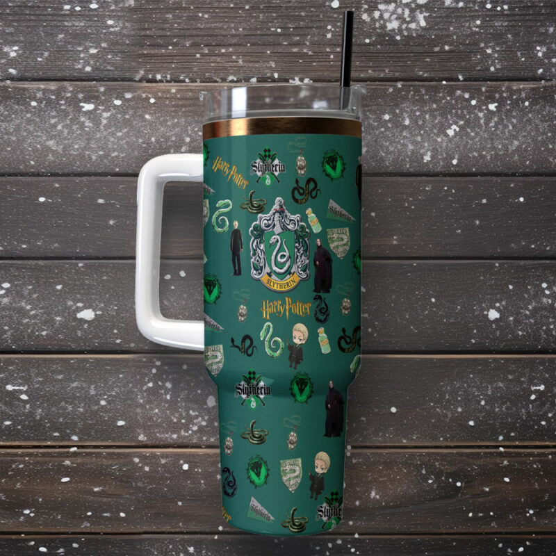 Harry Potter Movies Custom Stanley Quencher 40oz Stainless Steel Tumbler With Handle - Threewoofs - Image 2