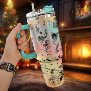 Harry Potter Movies Custom Stanley Quencher 40oz Stainless Steel Tumbler With Handle - Threewoofs
