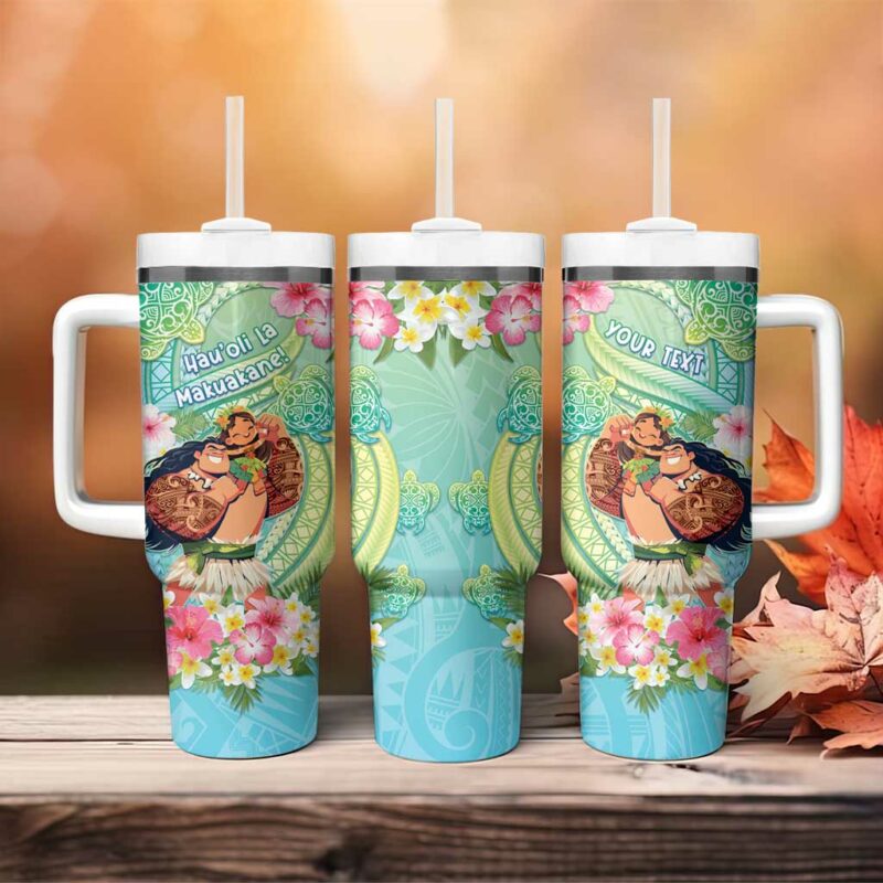 Hawaii Father‚Äôs Day Custom Stanley Quencher 40oz Stainless Steel Tumbler With Handle - Threewoofs - Image 4