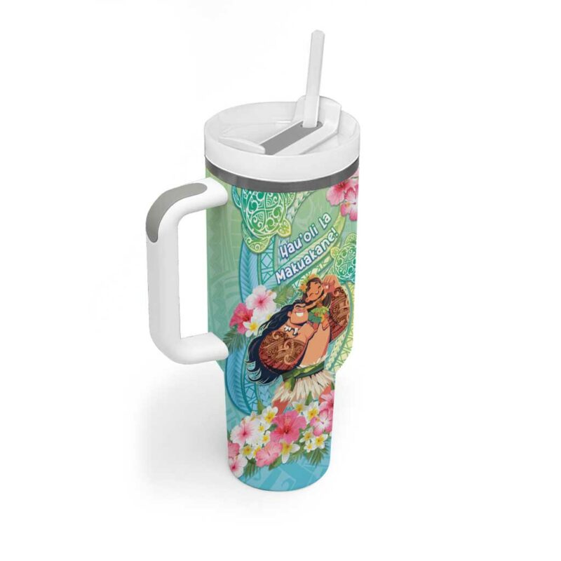 Hawaii Father‚Äôs Day Custom Stanley Quencher 40oz Stainless Steel Tumbler With Handle - Threewoofs - Image 2