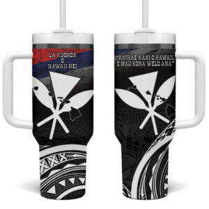 Hawaii Independence Day La Kuokoa Happy 28th November Custom Stanley Quencher 40oz Stainless Steel Tumbler With Handle - Threewoofs