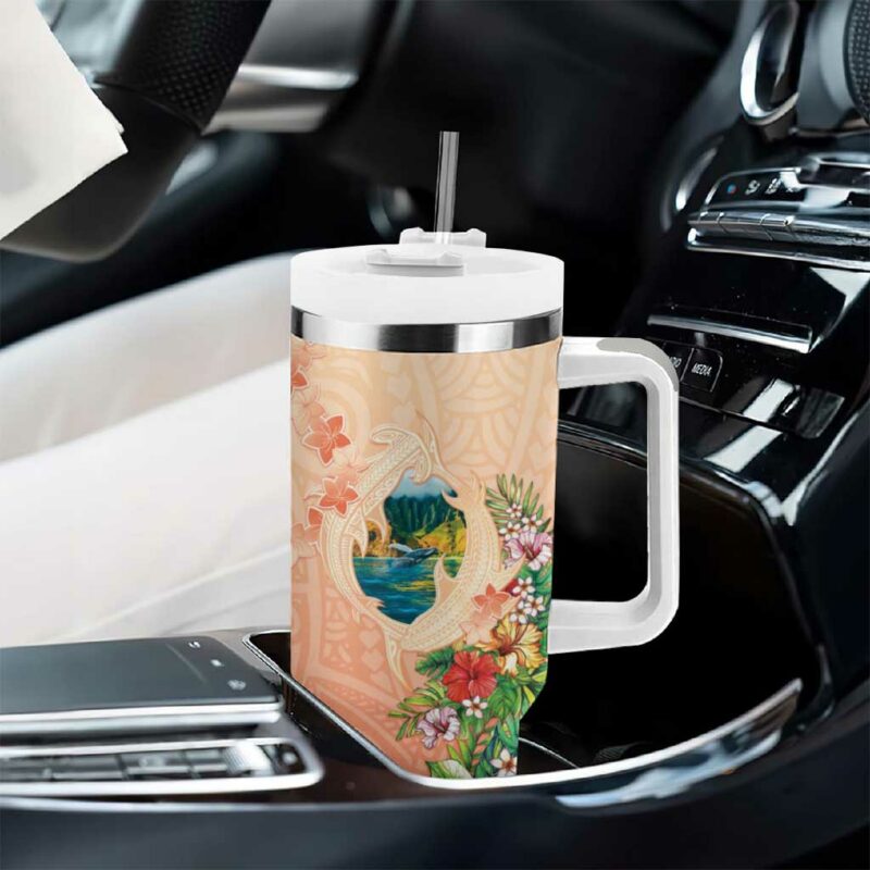 Hawaii Kauai Na Pali Coast Landscape Custom Stanley Quencher 40oz Stainless Steel Tumbler With Handle - Threewoofs - Image 8