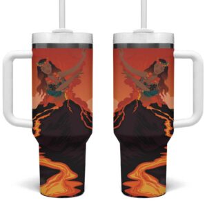 Hawaii Kilauea Volcano Pele Goddess Custom Stanley Quencher 40oz Stainless Steel Tumbler With Handle - Threewoofs