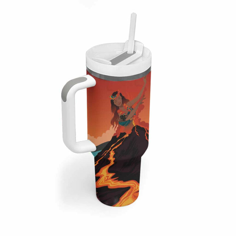 Hawaii Kilauea Volcano Pele Goddess Custom Stanley Quencher 40oz Stainless Steel Tumbler With Handle - Threewoofs - Image 2