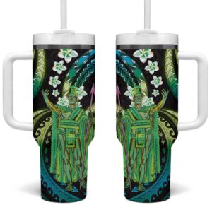 Hawaii King Kamehameha Custom Stanley Quencher 40oz Stainless Steel Tumbler With Handle - Threewoofs