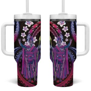 Hawaii King Kamehameha Custom Stanley Quencher 40oz Stainless Steel Tumbler With Handle - Threewoofs