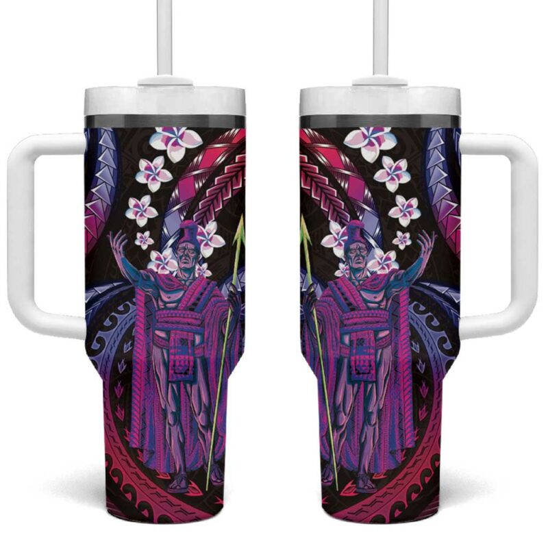 Hawaii King Kamehameha Custom Stanley Quencher 40oz Stainless Steel Tumbler With Handle - Threewoofs