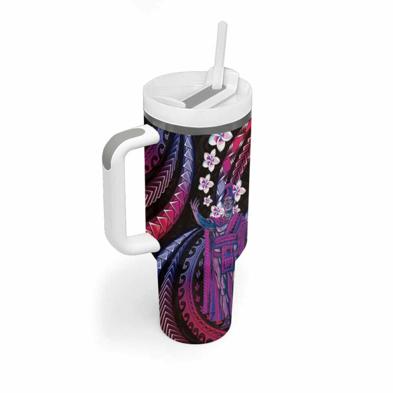 Hawaii King Kamehameha Custom Stanley Quencher 40oz Stainless Steel Tumbler With Handle - Threewoofs - Image 2