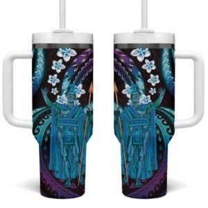 Hawaii King Kamehameha Custom Stanley Quencher 40oz Stainless Steel Tumbler With Handle - Threewoofs