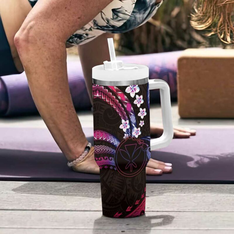 Hawaii Map Kanaka Maoli Custom Stanley Quencher 40oz Stainless Steel Tumbler With Handle - Threewoofs - Image 6